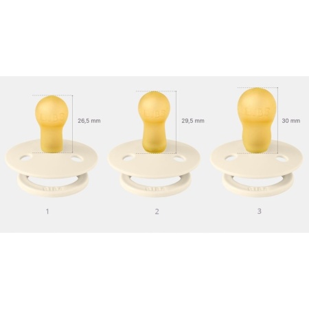 Suzeta BIBS Colour Negru, set 2 buc, cauciuc natural, lumineaza in intuneric, 6m+ - Img 3