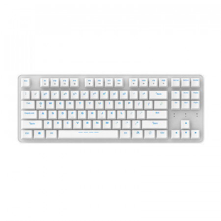 Tastatura mecanica fara fir Dareu EK807G 2.4G (alba)