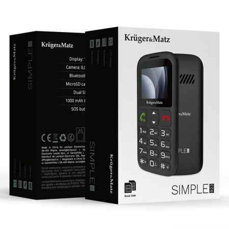 TELEFON GSM SENIORI BUTON SOS KRUGER&amp;MATZ - Img 11