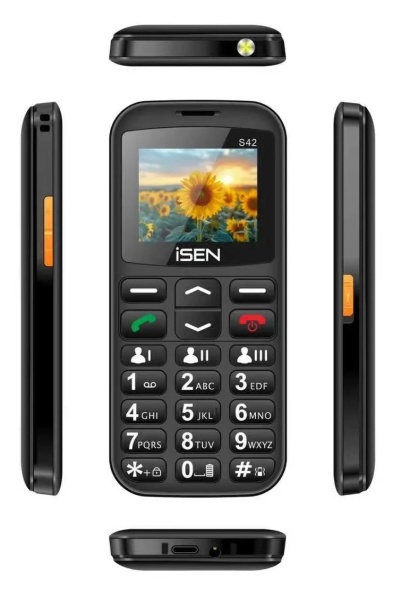 Telefon mobil iSEN S42 Senior, Black - Img 5