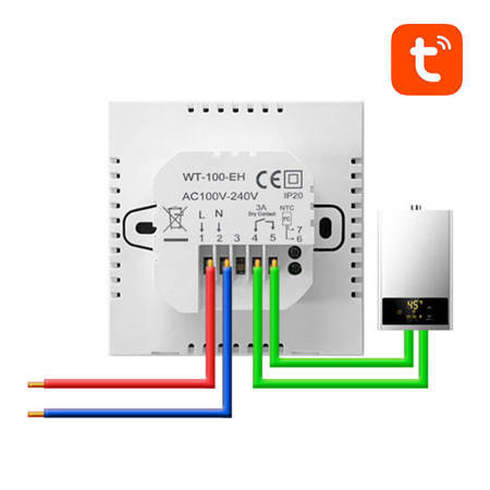 Termostat de incalzire centrala inteligenta Avatto ZWT100 3A Zigbee Tuya - Img 3