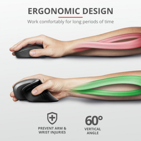 Trust Verro Ergonomic Wireless Mouse - Img 8