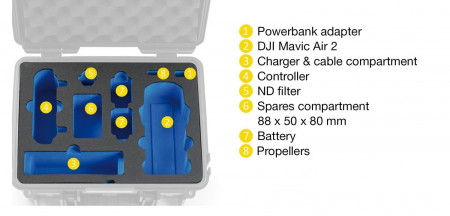 Valiza tip B&amp;N 3000 pentru DJI Mavic Air 2 / Air 2S, portocalie - Img 2
