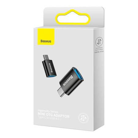 Adaptor Baseus Ingenuity USB-C la USB-A OTG (negru) - Img 2