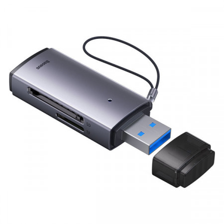 Adaptor Baseus Lite Series SD / TF USB card reader gri (WKQX060013)