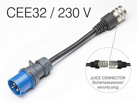 Adaptor de siguranta Juice Technology JUICE CONNECTOR, CEE32 / 230V, monofazat(albastru, pentru JUICE BOOSTER 2) - Img 2
