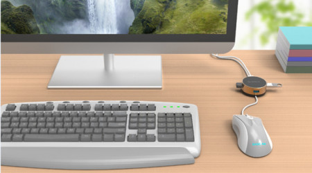 Adaptor/Hub 3 in 1 Orico 3x USB 3.0 - Img 2
