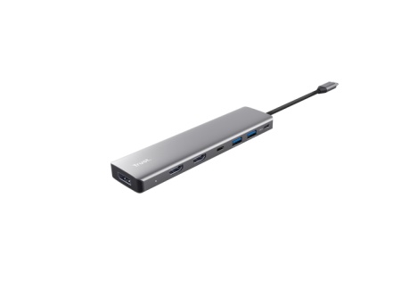Adaptor Trust Dalyx 7 in 1, gri - Img 2
