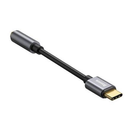 Adaptor Typ-C la 3.5 Jack mama, Baseus, L54, gri+negru - Img 4
