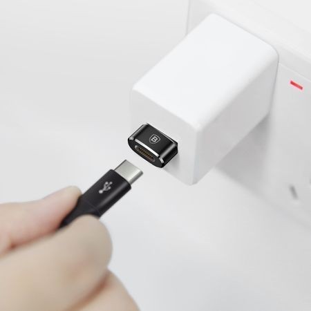Adaptor Type C in USB, Baseus, Negru - Img 7