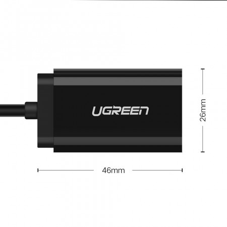 Adaptor Ugreen USB extern cu placa audio de sunet de 3,5 jack 15cm - Img 6