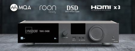 Amplificator stereo Lyngdorf TDAI-3400, 400W, Tidal Connect., Roon, MQA, DSD128 + modul HDMI