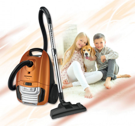 Aspirator cu sac Heinner HVC-MS700KP, 700W, 3 L, Variator putere, Silentios, Indicator sac plin, Maro - Img 3