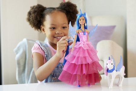 BARBIE PAPUSA BARBIE CU UNICORN - Img 3