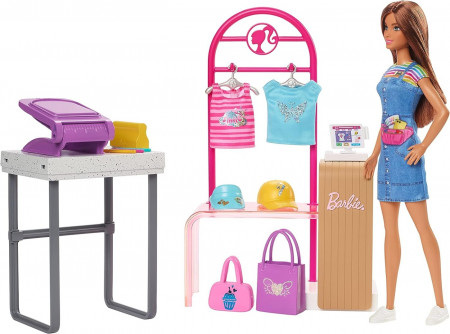 BARBIE SET BARBIE MAGAZINUL DE IMPRIMAT - Img 2