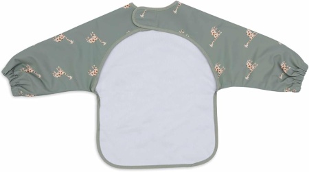 Bavetă Impermeabilă cu Mâneci Jollein Miffy &amp; Snuffy, Model Măsliniu / Olive, Protecție Completă pentru Copii - Img 3