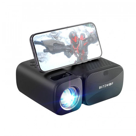 BlitzWolf BW-V3 Mini beamer/proiector LED, Wi-Fi + Bluetooth (negru)