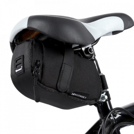 Borseta bicicleta cu prindere sub sa,Wozinsky 0.6 L negru (WBB8BK black) - Img 7