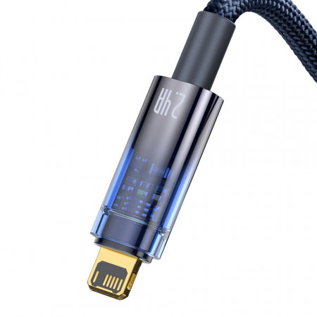 Cablu Baseus Explorer Series USB - Cablu Lightning 2,4A 1 m albastru (CATS000403) - Img 6