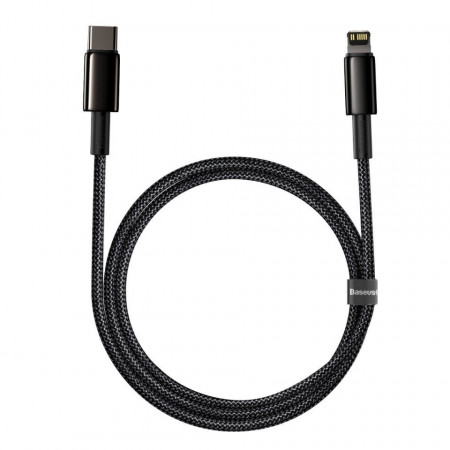 Cablu Baseus Tungsten Gold Type-C la iP PD 20W 1m (black) - Img 2