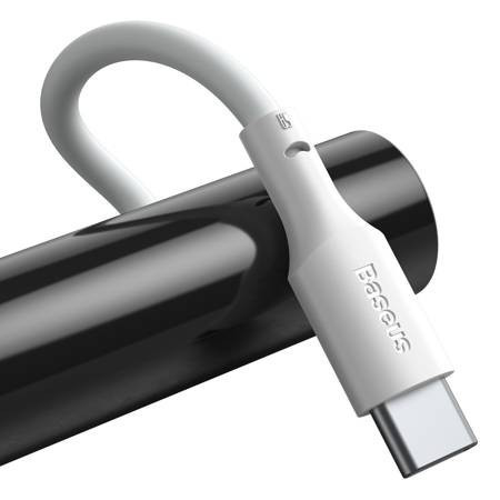 Cablu de date Baseus Simple Wisdom USB la USB-C 5A (2PCS/Set）1.5m alb - Img 2