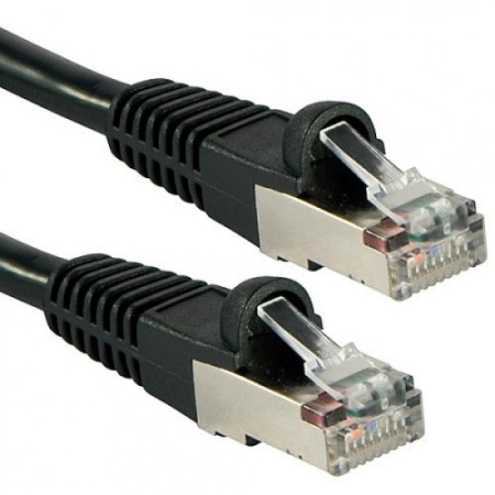 Cablu Lindy 1m Cat.6A S/FTP LSZH, Black - Img 2