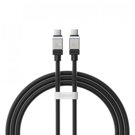 Cablu USB-C la USB-C Baseus CoolPlay, 100 W, 1 m (negru) - Img 3