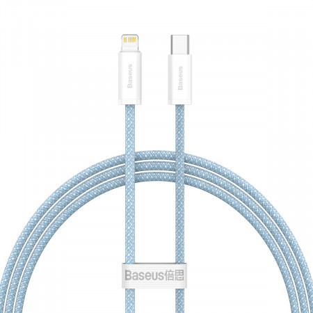 Cablu USB-C pentru seria Lightning Baseus Dynamic, 20W, 1m (albastru) - Img 2