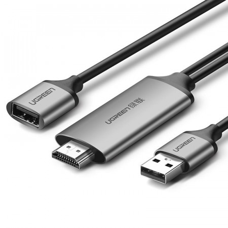 Cablu video Ugreen Adaptor USB la HDMI 1,5 m gri (CM151 50291)