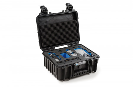 Carcasa B&W tip 3000 pentru DJI Mavic Air 2 / Air 2S, neagra