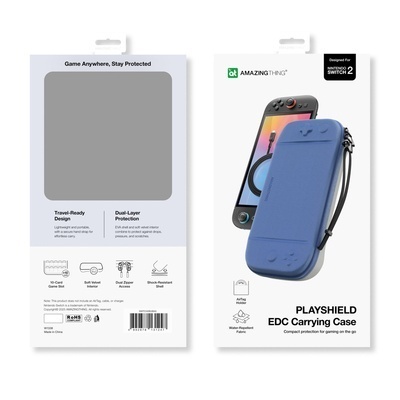 Carcasă de protecție AmazingThing PlayShield EDC pentru Nintendo Switch 2 -Albastra - Img 2