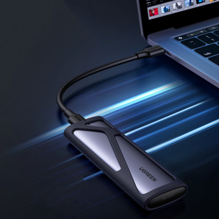 Carcasa Ugreen m.2 SSD Bay USB 3.2 Gen 2 (SuperSpeed USB 10 Gbps) gri (CM400 90264) - Img 5