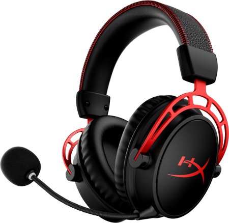 Casti gaming HyperX Cloud Alpha, Wireless, DTS virtual surround, Noice cancelling mic, Negru/Rosu - Img 5