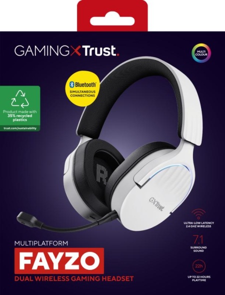 Casti Trust GXT 491W Fayzo cu fir, alb - Img 14