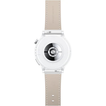 Ceas smartwatch Huawei Watch GT 3 PRO, Leather Strap, White - Img 2