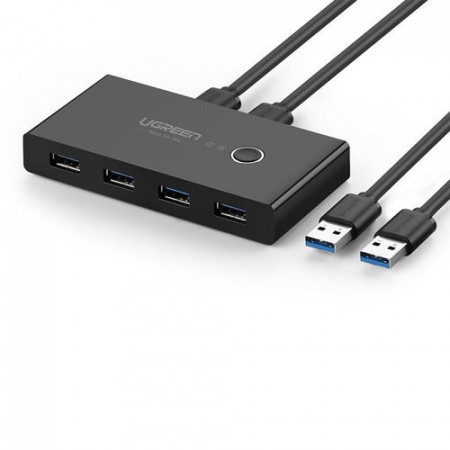 Comutator Ugreen HUB 4x USB 3.2 Gen 1 Splitter USB pentru doua computere negru (US216 30768) - Img 5