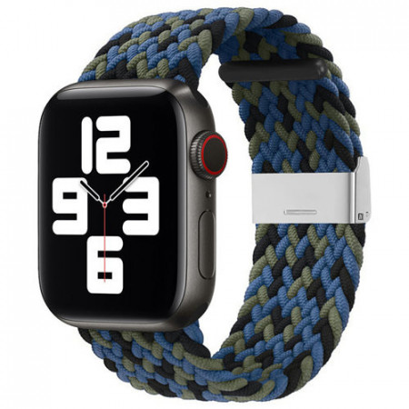 Curea de ceas din material textil Apple smartwatch 7/6 / SE / 5/4/3/2 (41mm / 40mm / 38mm) albastru