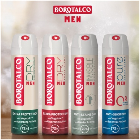 Deodorant Stick Antiperspirant Borotalco Men Dry Amber, 40 ml - Img 3