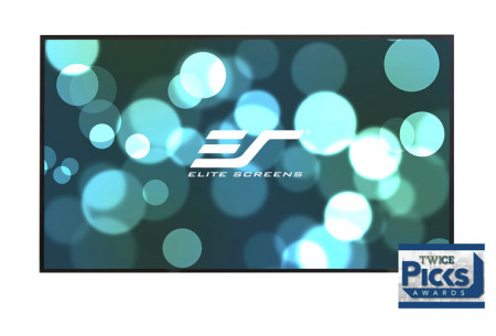 Ecran proiectie cu rama fixa, de perete, 243,5 x136,9 cm, EliteScreens AEON AR110WH2, Format 16:9