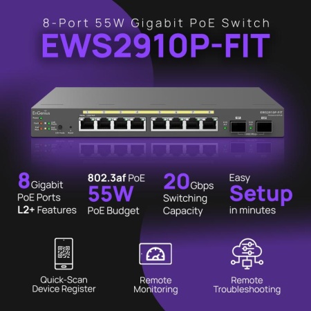 EnGenius Managed Desktop 8-port GbE 55W - Img 6