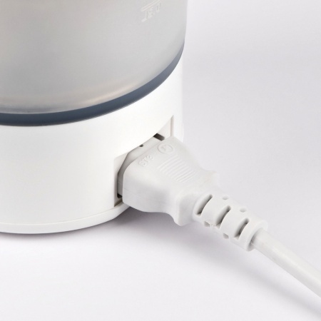 Fierbător Electric Pliabil din Silicon BL03, Capacitate 600 ml, 600W, Alb/Gri, Ideal pentru Călătorii și Acasă - Img 7