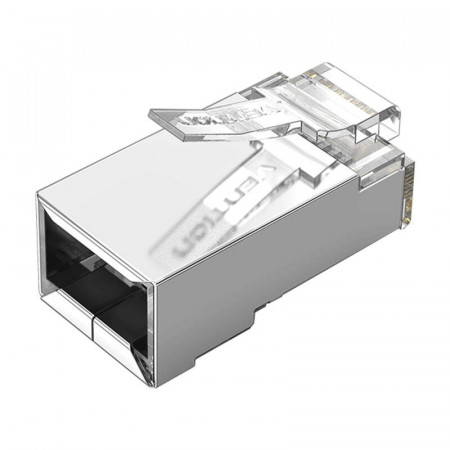 Fisa modulara RJ45 Cat.5E FTP Vention IDAR0-10, transparenta, 10 buc. - Img 2