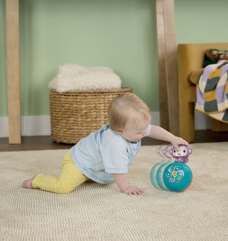 FISHER PRICE JUCARIE INTERACTIVA MUZICALA MAIMUTICA CU MINGE - Img 3