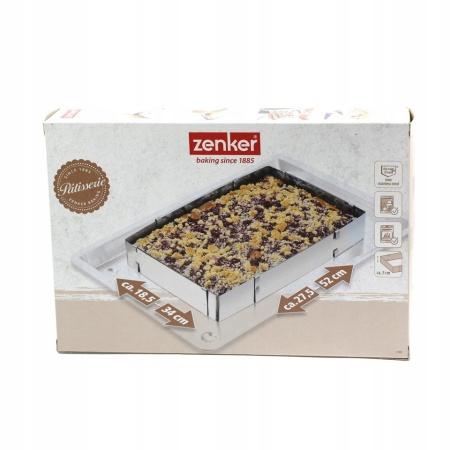 Forma de copt Zenker extensibila, 34x52cm, inox, compatibila cu masina de spalat vase - Img 2