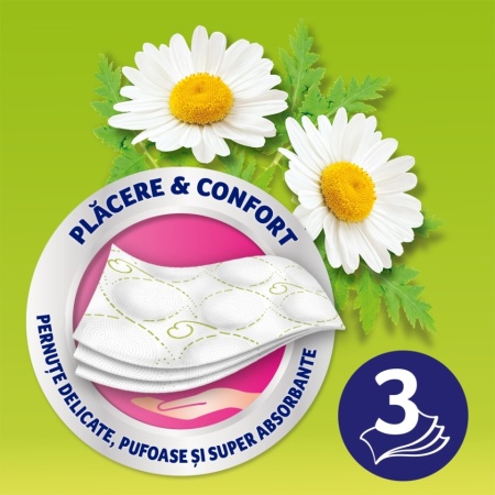 Hartie igienica Zewa Deluxe Camomile Comfort, 3 straturi, 4 role - Img 5