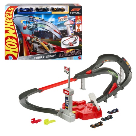 HOT WHEELS RACING CURCUIT DE CURSE FORMULA 1 CU 3 MASINUTE INCLUSE - Img 2