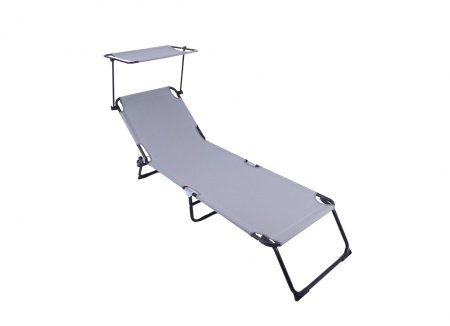 HR SEZLONG CU PARASOLAR 186X55X24 GRI - Img 2
