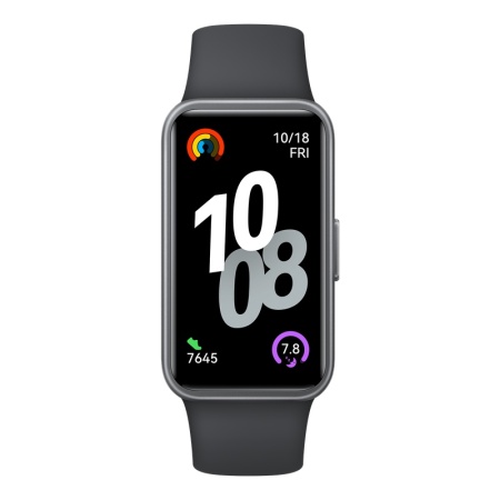 Huawei Band 10 Matte Black, Curea Fluoroelastomer Black - Img 5