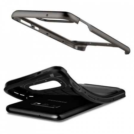 Husa Antisoc Spigen Neo Hybrid pentru Samsung Galaxy S10e (SM-G970), Negru&amp;Gri - Img 4