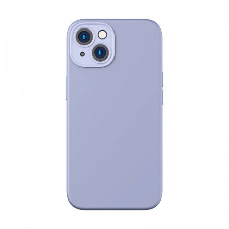 Husa Baseus Liquid Silicagel pentru iPhone 14 Plus (lavanda)+ sticla securizata + kit de curatare - Img 3